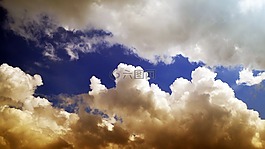 云,天空,奇跡