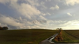 景观,阳光,上部 franconia