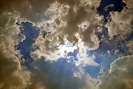 云,天空,太陽(yáng)