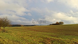 景观,阳光,上部 franconia
