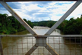 亞馬遜,橋,河