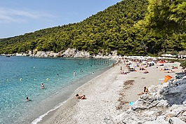 希臘,skopelos,海灘