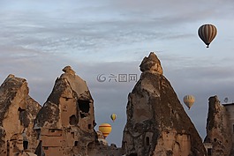 卡帕多西亞,火雞,全景