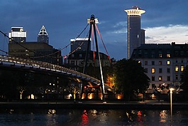 法蘭克福,橋,行人橋