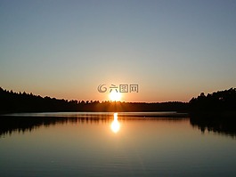 日落,abendstimmung,余輝