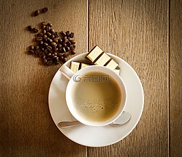 咖啡,咖啡杯,杯