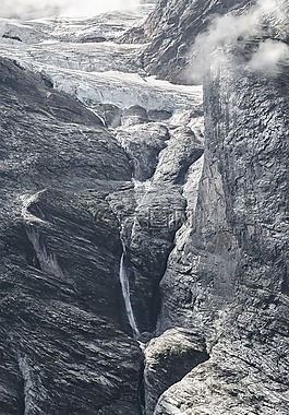 裂縫,景觀,單色
