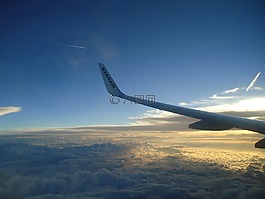 云,飛機(jī),天空