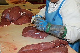 肉,屠夫的,屠宰場