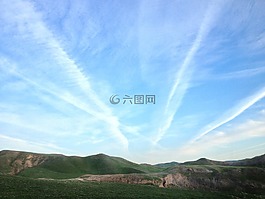 自然,綠色,山
