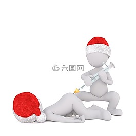 白人男性,孤立,3d模型