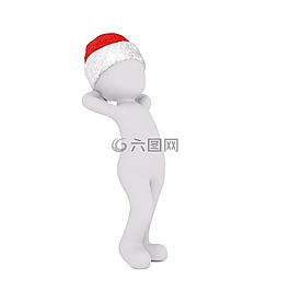 白人男性,孤立,3d模型