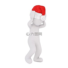 白人男性,孤立,3d模型