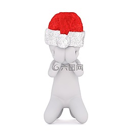 白人男性,孤立,3d模型