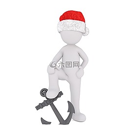 白人男性,孤立,3d模型