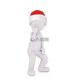 白人男性,孤立,3d模型