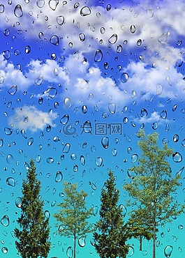 天空,雨,云
