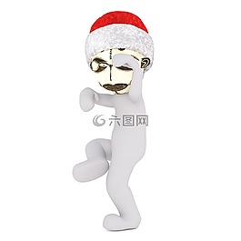 白人男性,孤立,3d模型