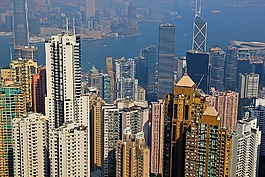 香港,高峰,城市