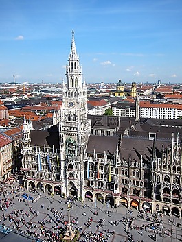 慕尼黑,marienplatz,国家资本