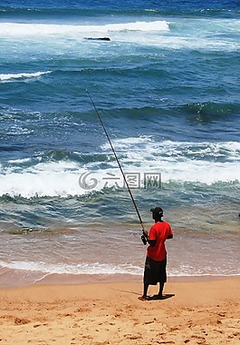 漁,男子,釣魚(yú)