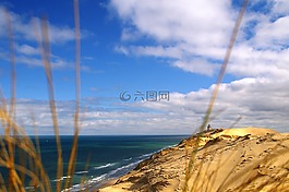 丹麥,海,燈塔