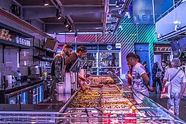 食品,市場,城市
