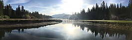 休谟,湖,日出