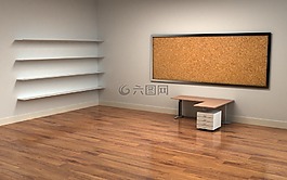 辦公室,表,行李