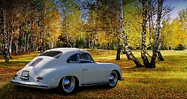 舊,汽車,那輛舊車