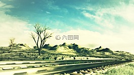 天空,背景,自然