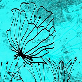 花,開花,抽象