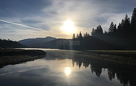 休谟,湖,山