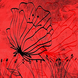 花,開花,抽象