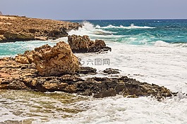 巖質(zhì)海岸,海,波