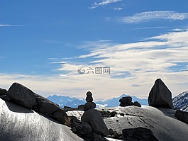 石頭,天空,云量