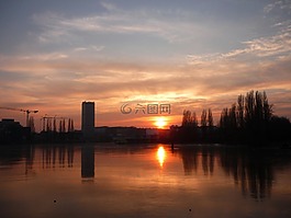rummelsburg 灣,柏林,冬天