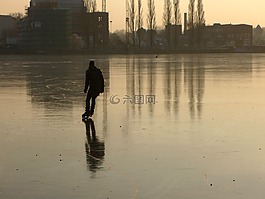 rummelsburg 灣,柏林,冬天