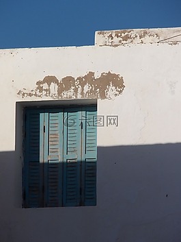 藍(lán)色,藍(lán)色的窗口,窗口