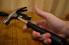 錘子,手,工具