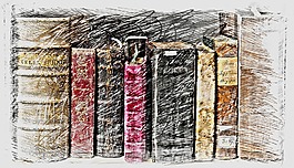 本書,讀取,老