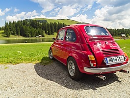 汽車,湖,森林