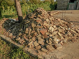 磚,棕色,屋頂