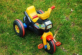 花園,三輪車,草地