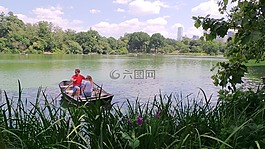 浪漫,船,劃船