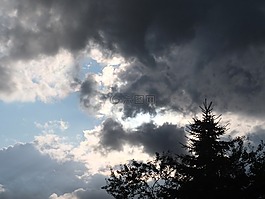 云,黑,地獄