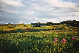自然,bieszczady,云