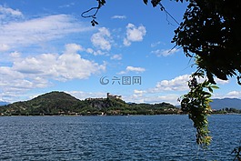 angera,城堡,湖
