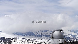 阿爾卑斯山,云,全景圖