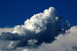 云,天空,藍色